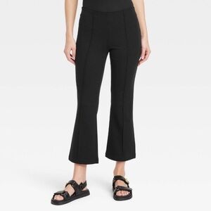 Women's High-Rise Slim Fit Cropped Kick Flare Pull-On Pants - A New Day™